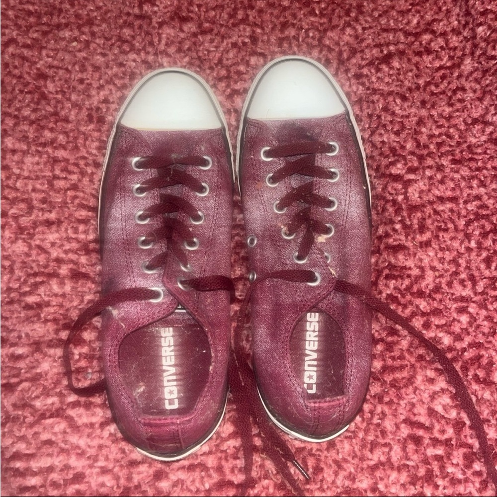 Converse Canvas 2 tone Women's Maroon Sneakers